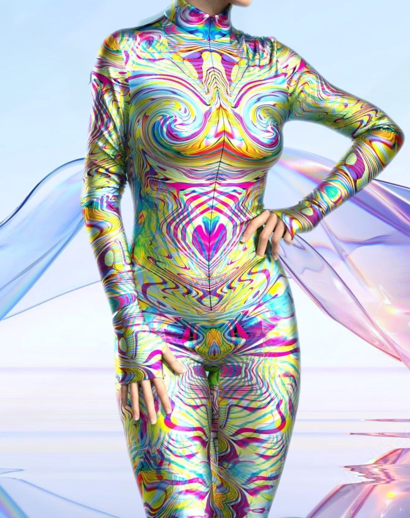 Water Series Psychedelic Full Bodysuit