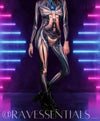 Circuit-Sleek Full-Body Rave Bodysuit