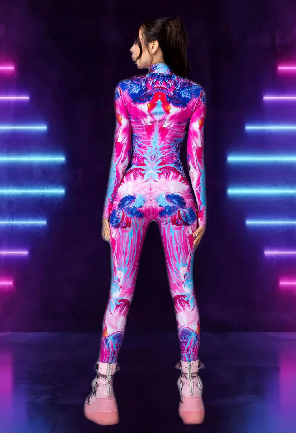 Hypno Hues Full-Body Rave Bodysuit