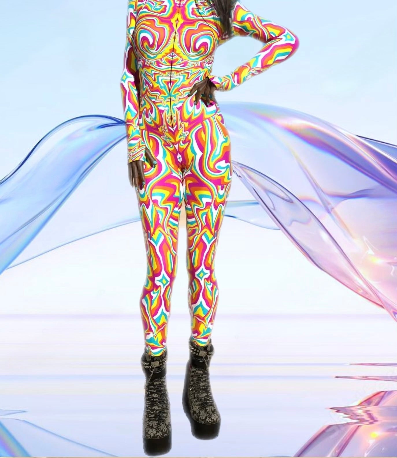 Water Series Psychedelic Full Bodysuit