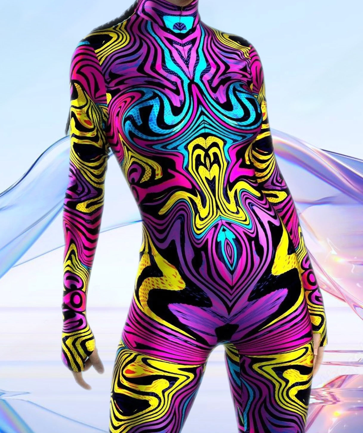 Water Series Psychedelic Full Bodysuit