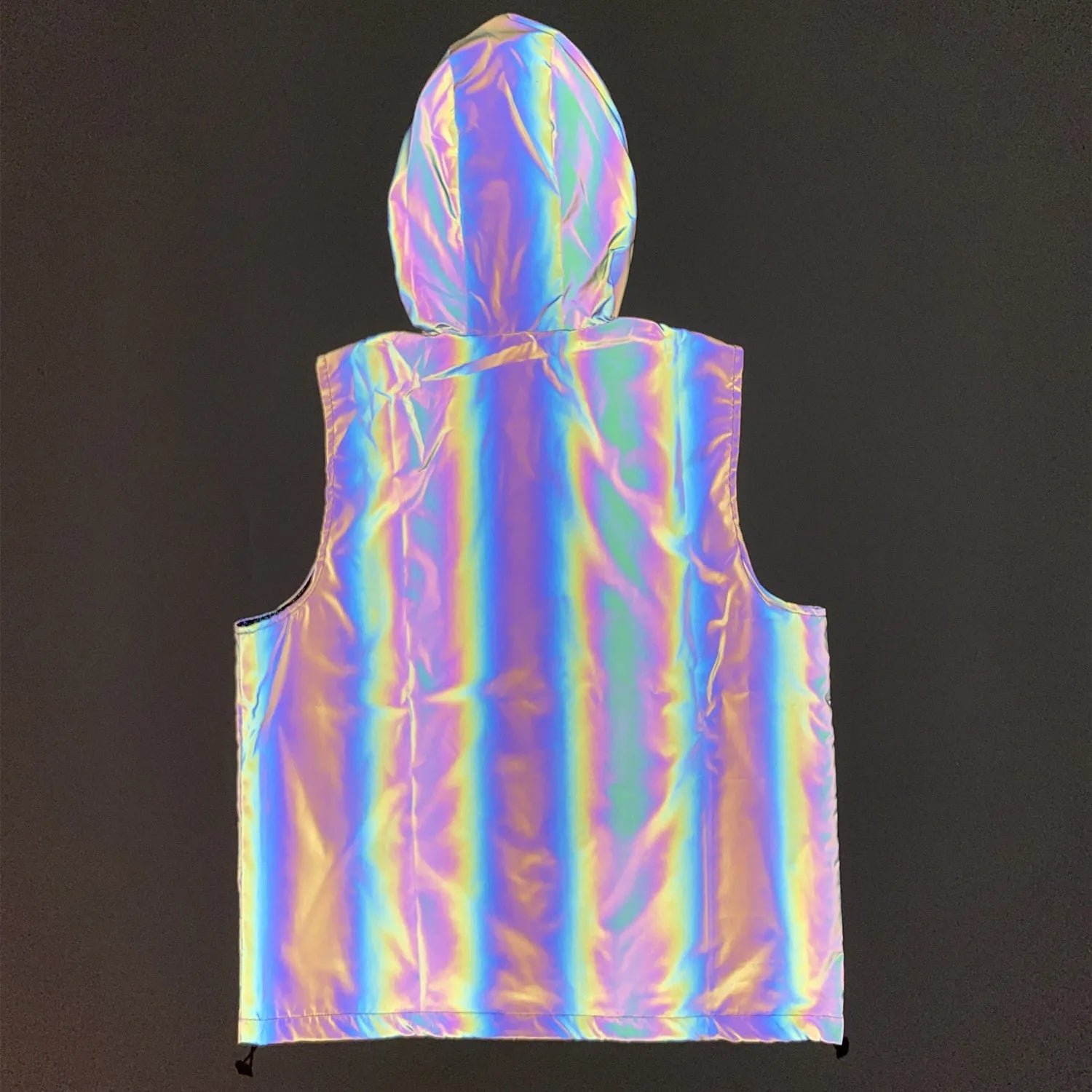 Holographic Reflective Rave Vest