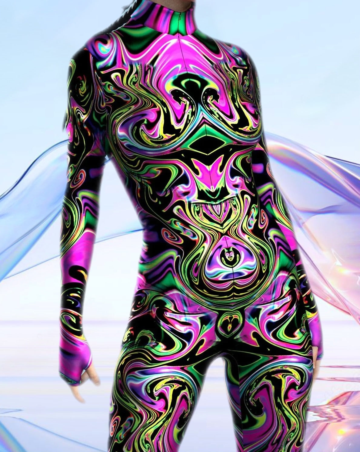 Water Series Psychedelic Full Bodysuit