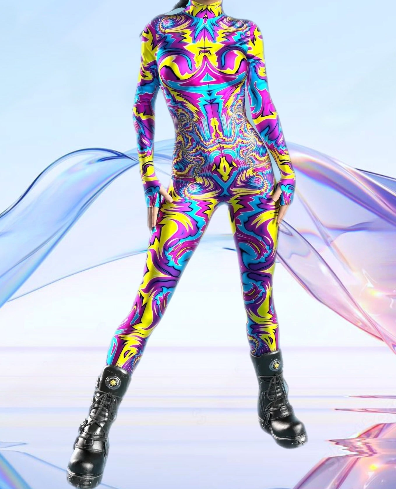 Water Series Psychedelic Full Bodysuit