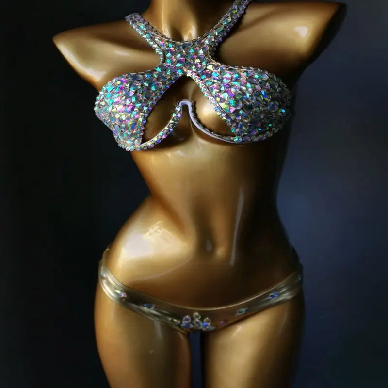 3 Color Luxury Bikini Rave Set