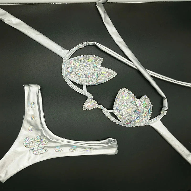 Sirens Seduction: Luxury Rhinestone Bikini