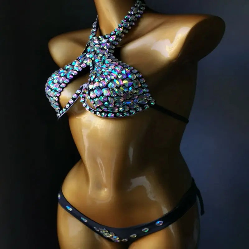 3 Color Luxury Bikini Rave Set