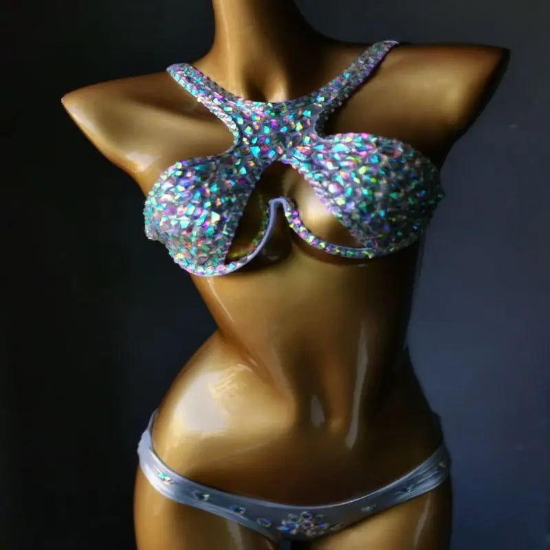 3 Color Luxury Bikini Rave Set