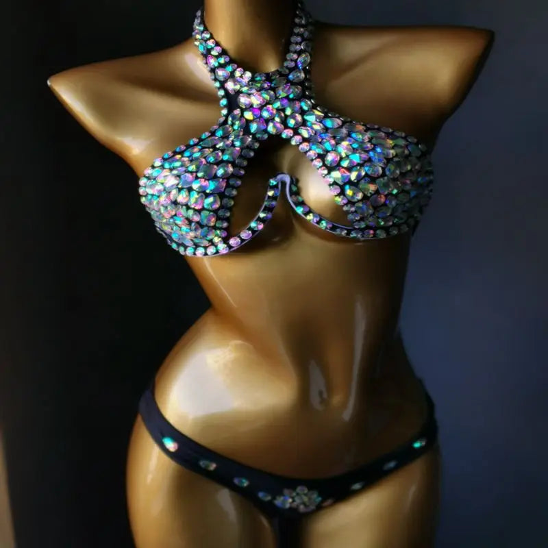 3 Color Luxury Bikini Rave Set