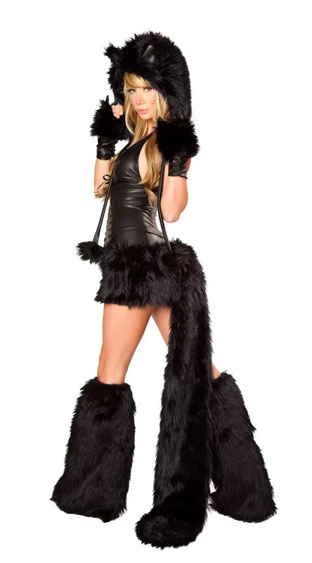 Sexy Black Wolf Costume