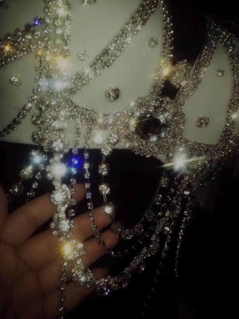 Sparkly Rhinestone Rave Costume