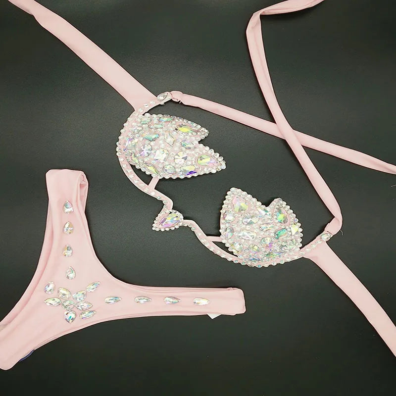 Sirens Seduction: Luxury Rhinestone Bikini