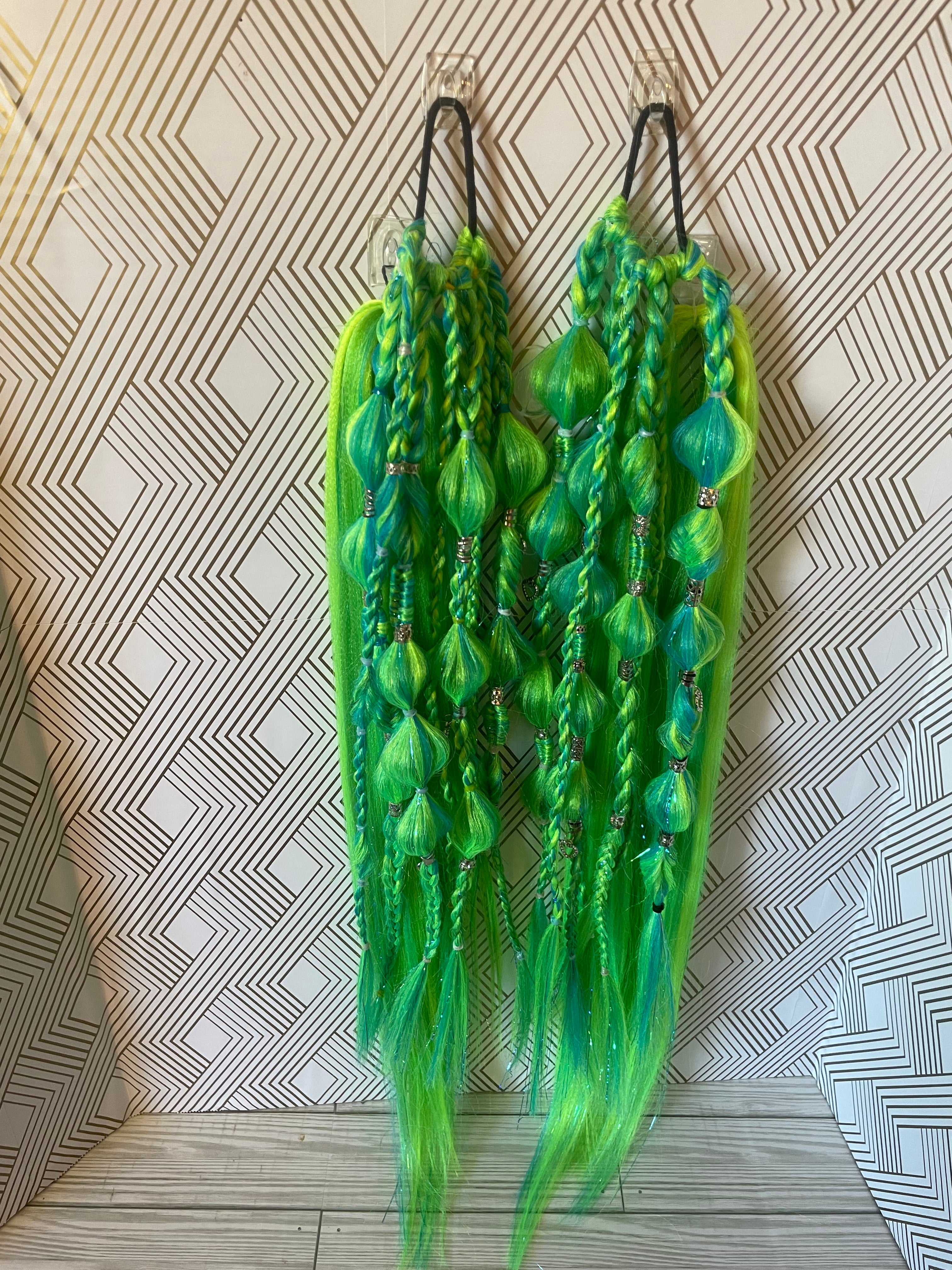 Custom made festival braids