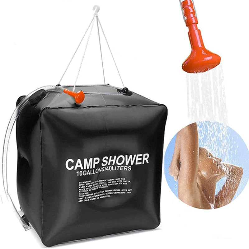 Solar Power Fast Heating 40L Camping Shower Bag 