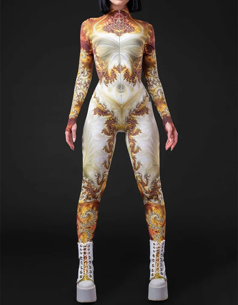 Mind Mosaic Full-Body Rave Bodysuit