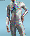 Hypno-Haze Full-Body Rave Bodysuit Mens