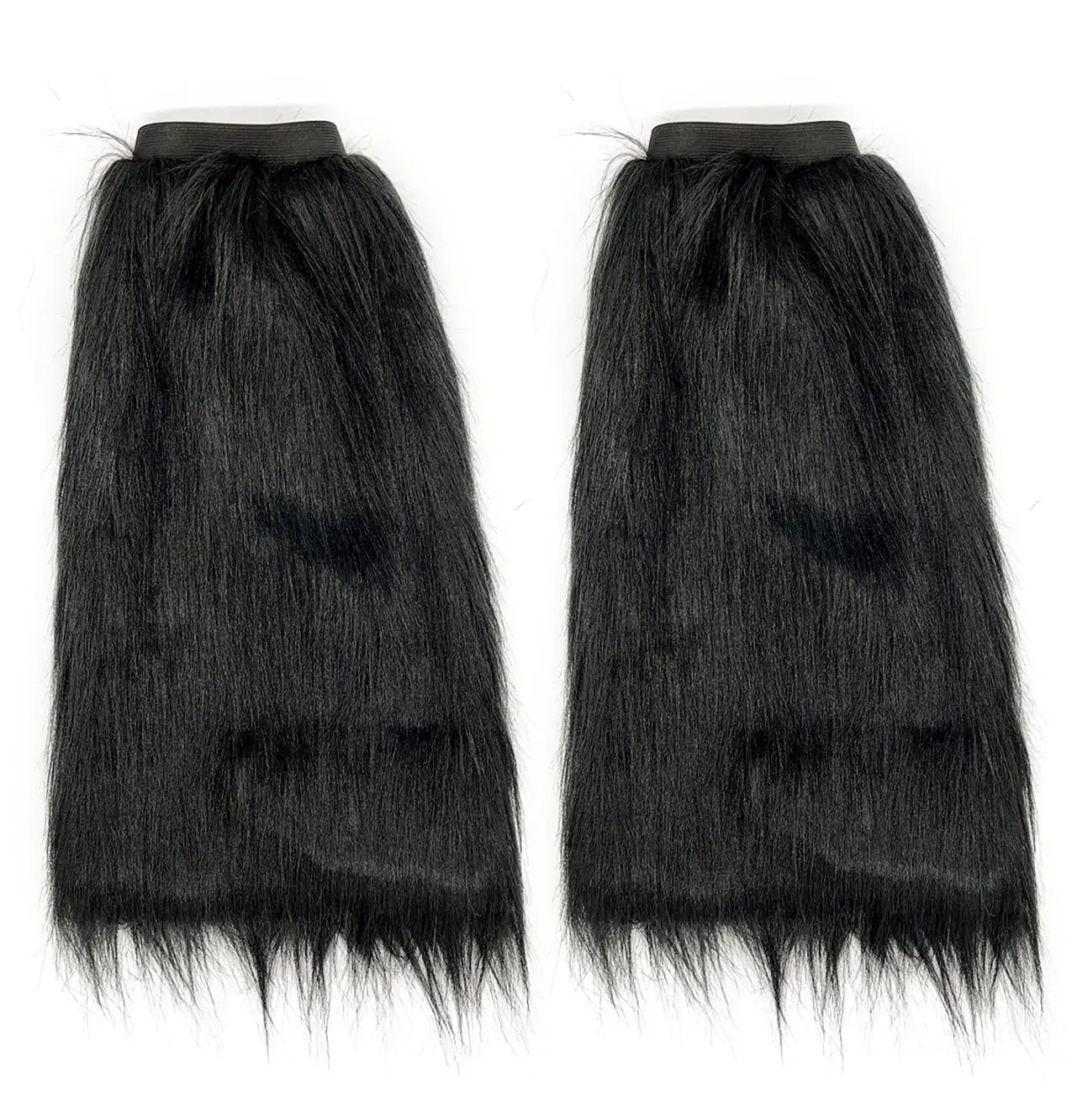 Black Faux Fur Rave Fluffies