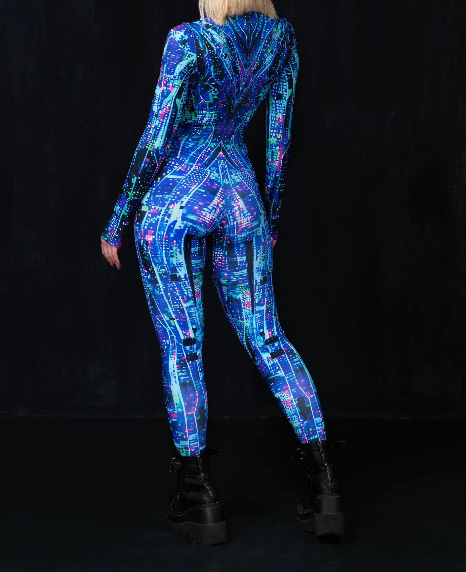 Tech Tide Full-Body Rave Bodysuit