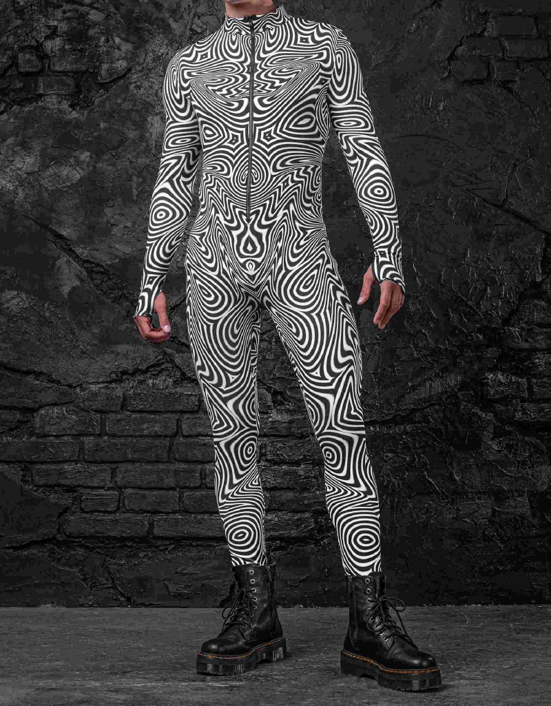 Ether-Wear Full-Body Rave Bodysuit 