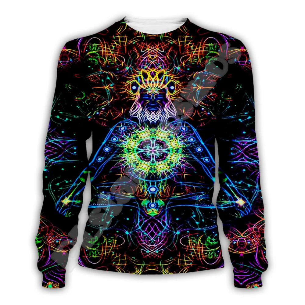 Trippy Mandala Psychedelic Pullover Hoodie