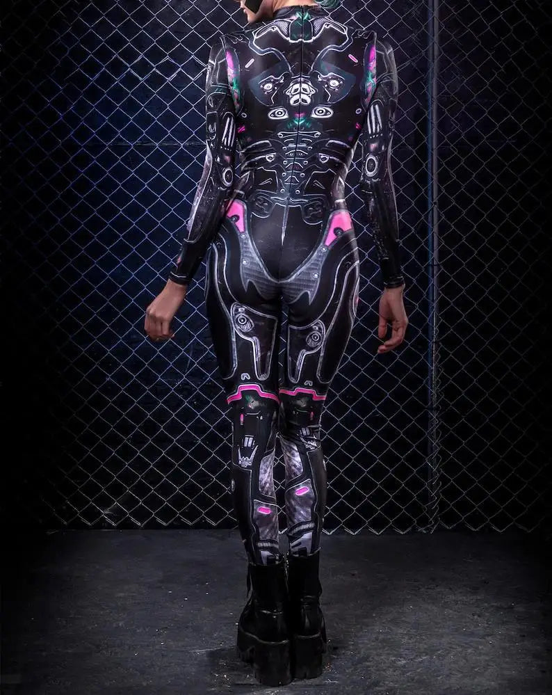 Robo-Rave Full-Body Rave Bodysuit