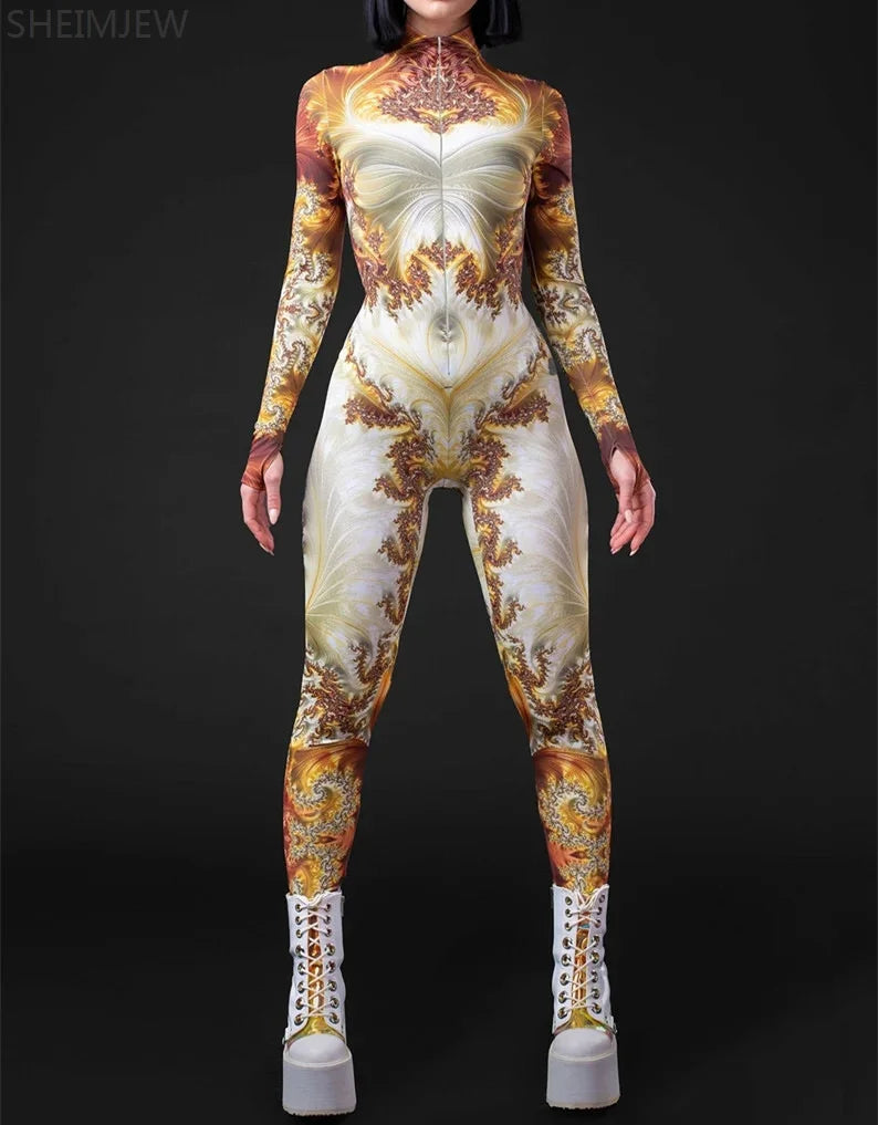 Mind Mosaic Full-Body Rave Bodysuit