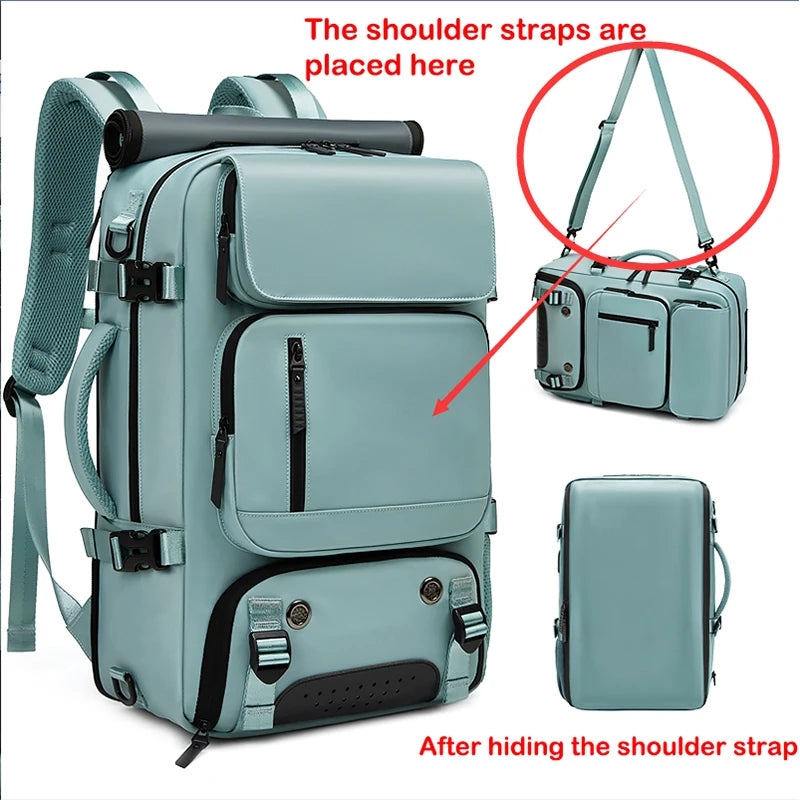 Hiking camping backpack with Hidden USB charging port