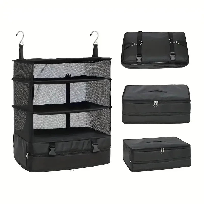 Triple Hanging Multi-functional Foldable Storage for Outdoor Camping