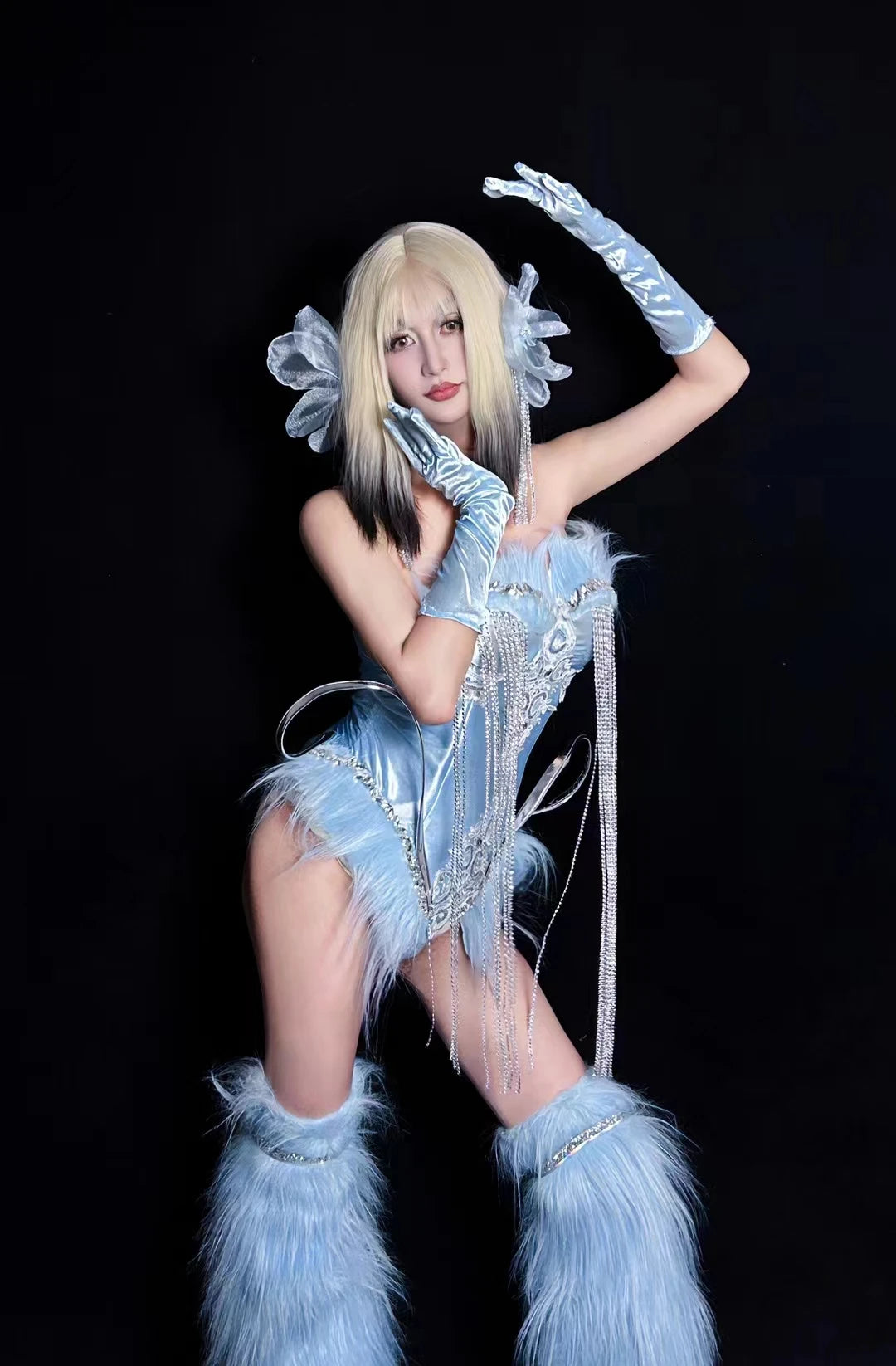 Blue Ice Queen Costume