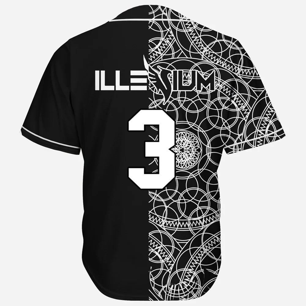 ILLENIUM Geometric Split  Baseball Jersey Limited Edition