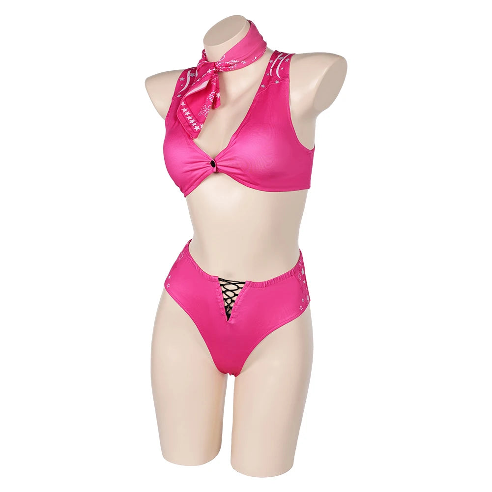 Pink Barbie Movie Bikini Costume