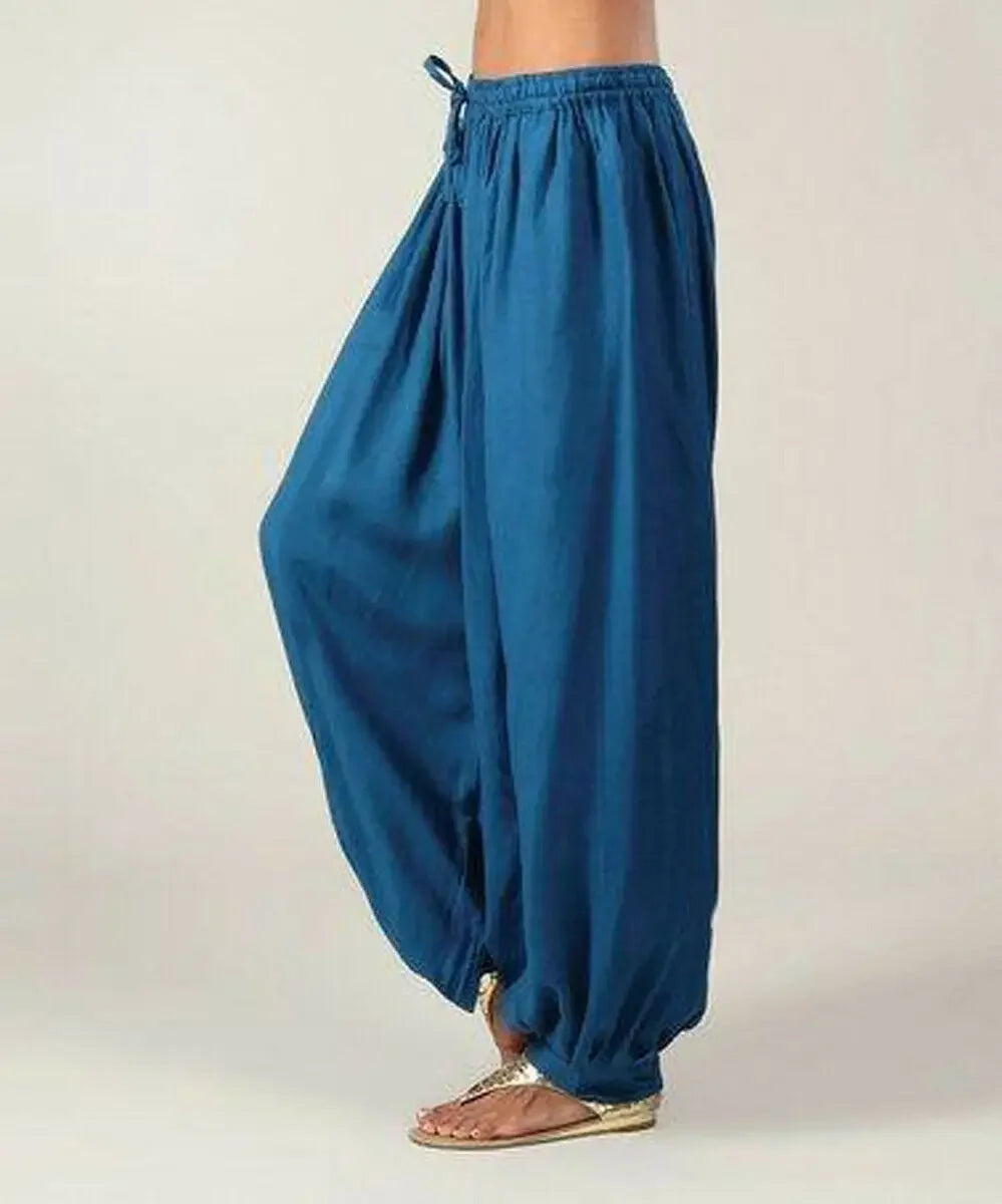 Womens Solid Color Harem Pants