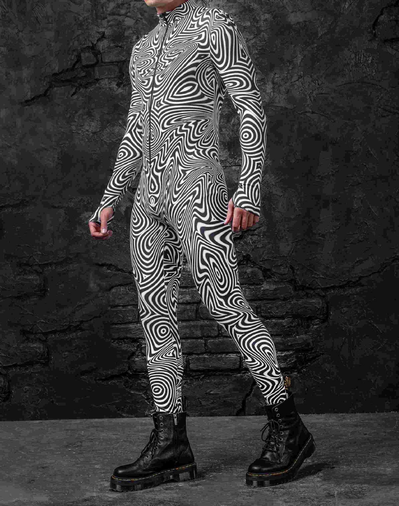 Ether-Wear Full-Body Rave Bodysuit 