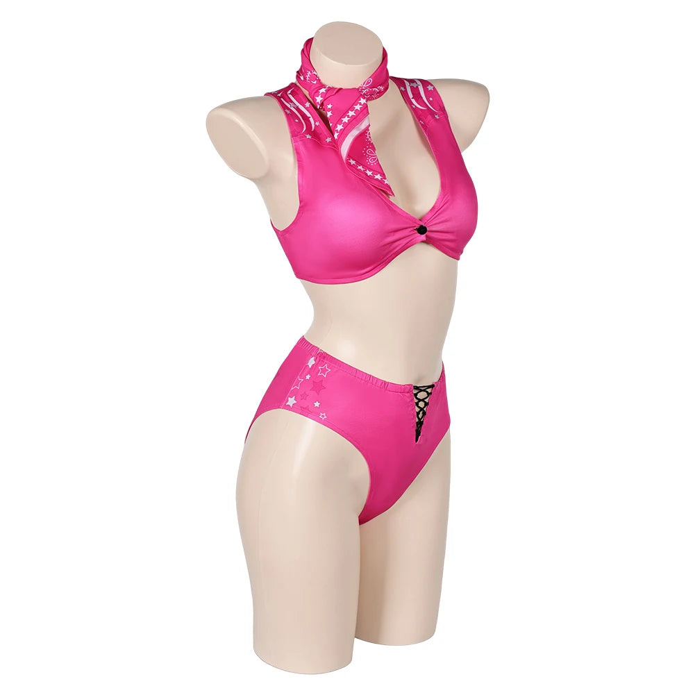 Pink Barbie Movie Bikini Costume