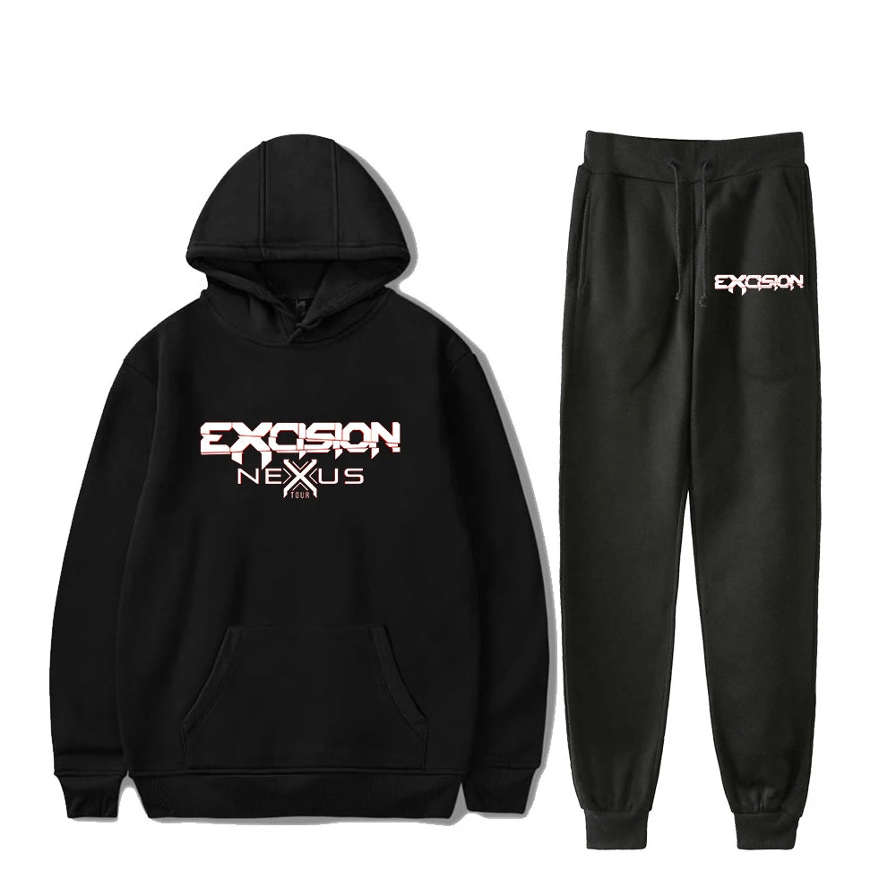 Excision Nexus Tour Hoodie & Jogger Pants Two Piece Set