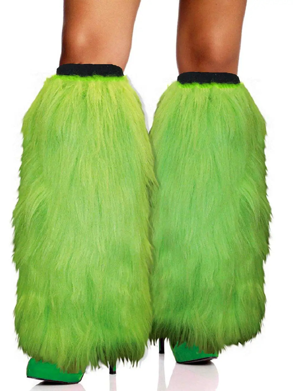 Lime green Faux Fur Rave Fluffies