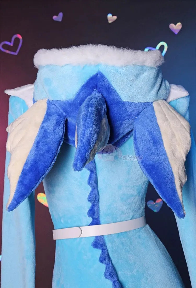 Vaporeon Plush Hooded Rave Romper