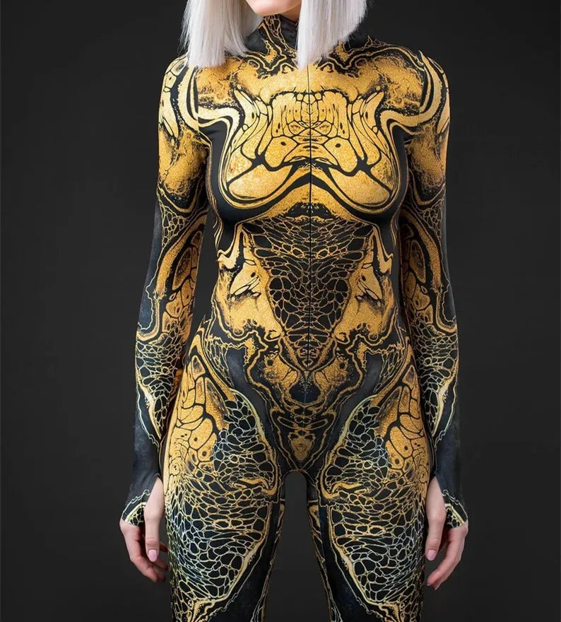 PsycheSkin Full-Body Rave Bodysuit