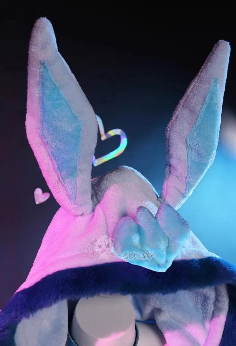 Glaceon Plush Hooded Rave Romper