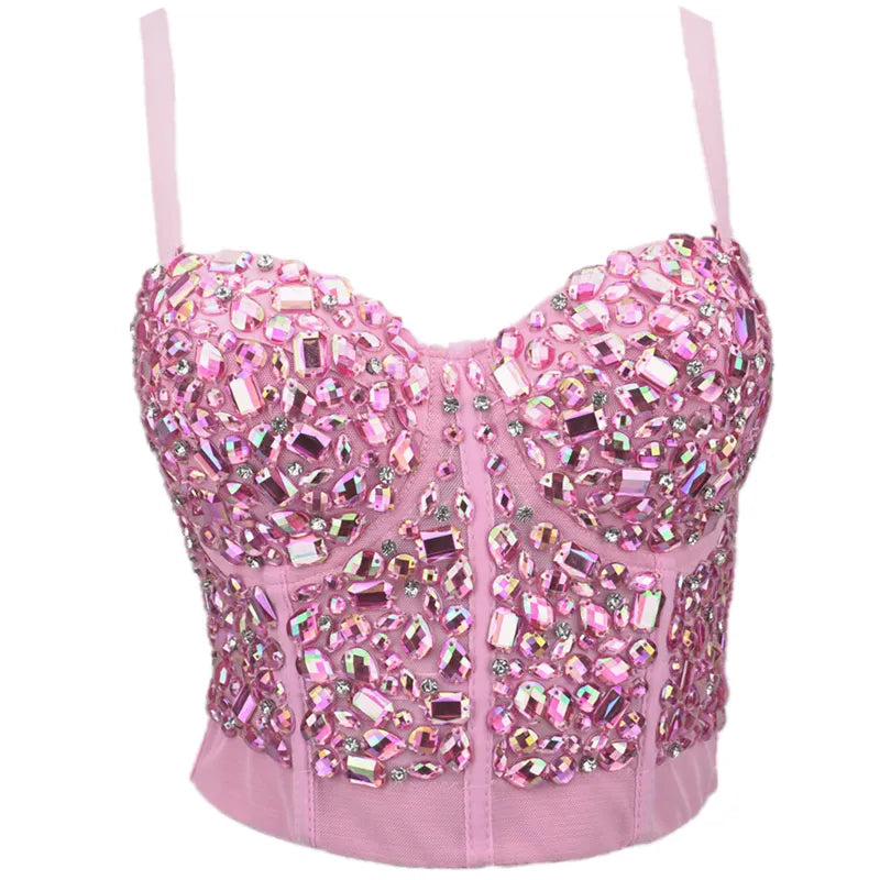 Rhinestone Rave Corset top