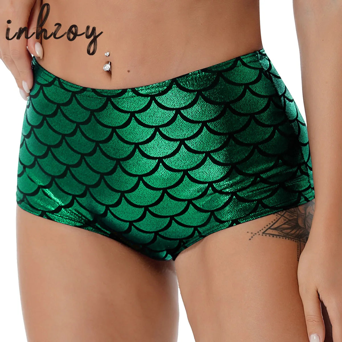 Mermaid Rave Booty Shorts