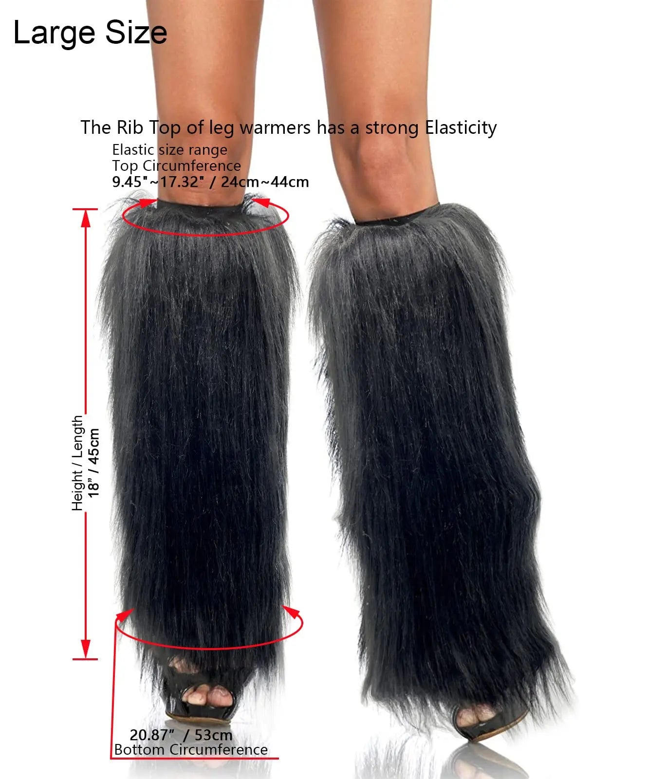 Black Faux Fur Rave Fluffies