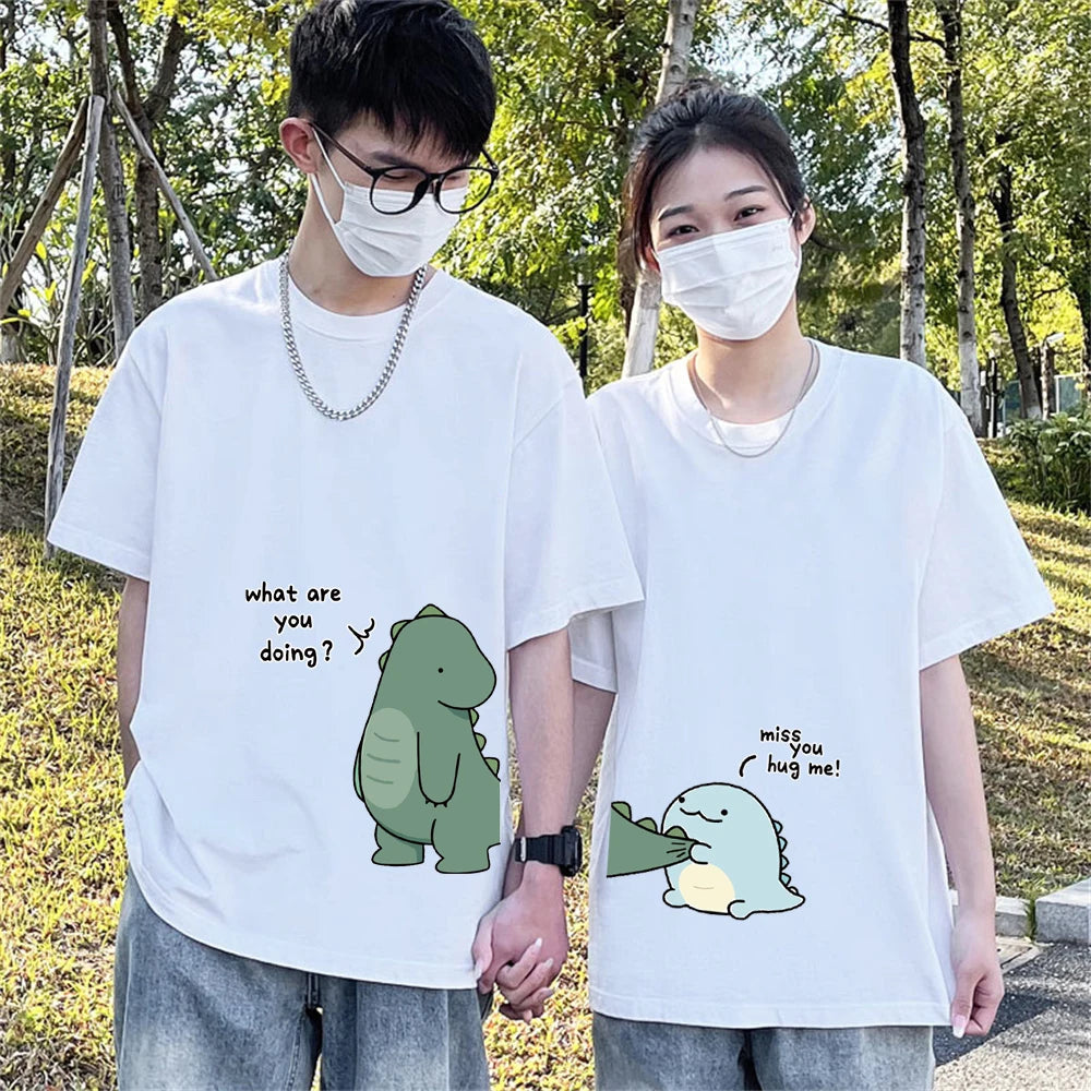 Dinosaur Matching Couple T-Shirt