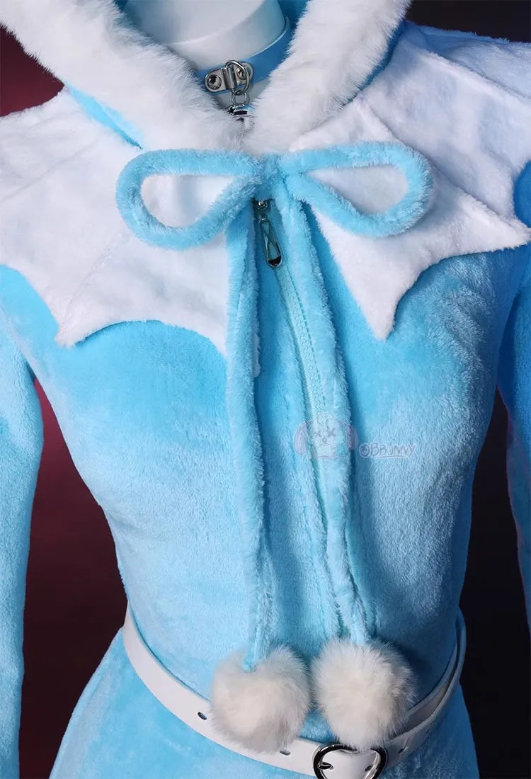 Vaporeon Plush Hooded Rave Romper