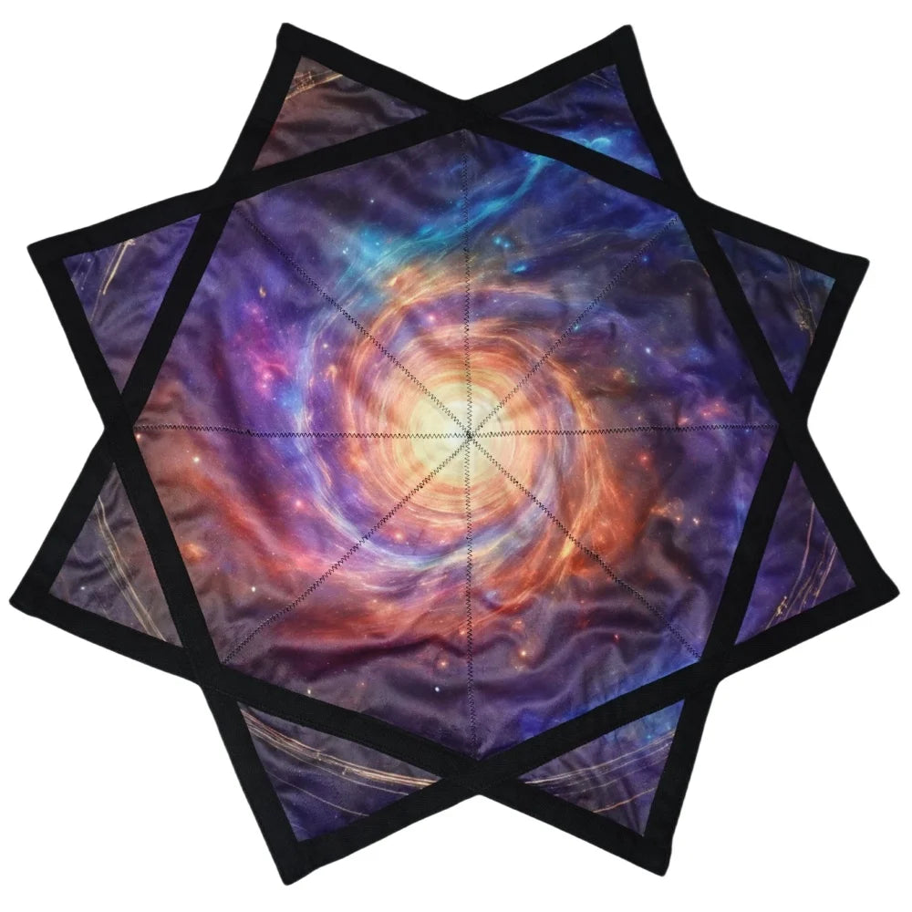 Swirling double-sided printed fluorescent Dapo Star