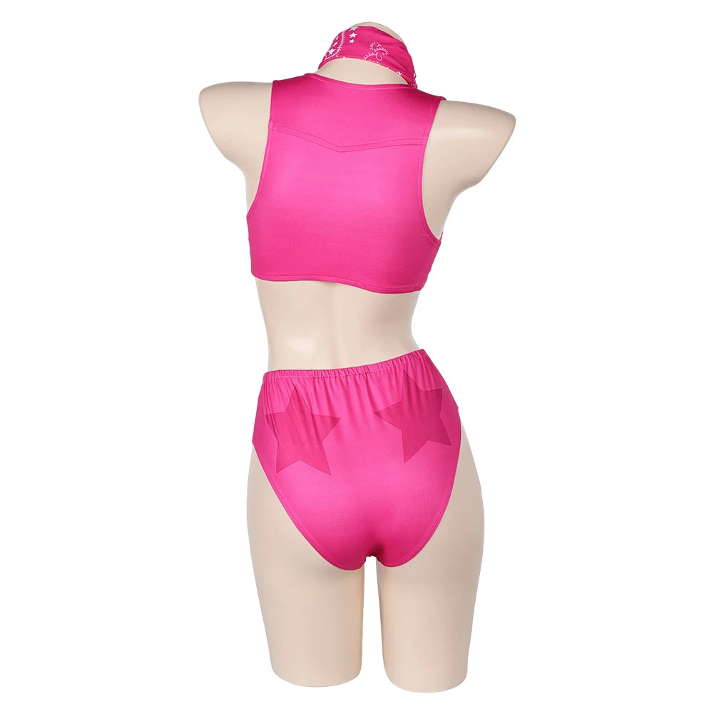 Pink Barbie Movie Bikini Costume