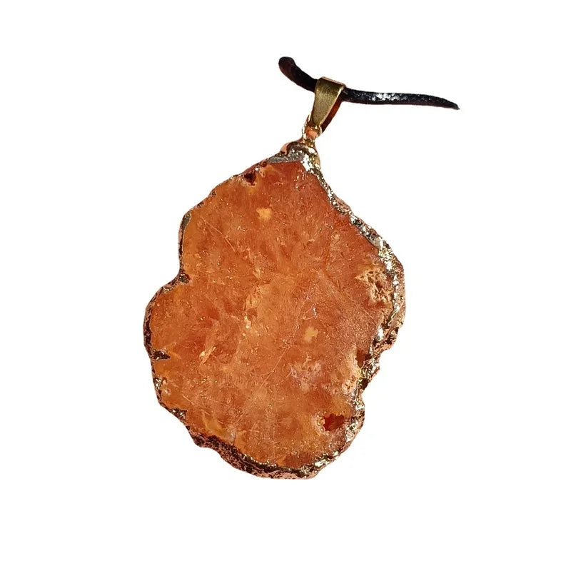 Crystal Agate Pendant Necklace