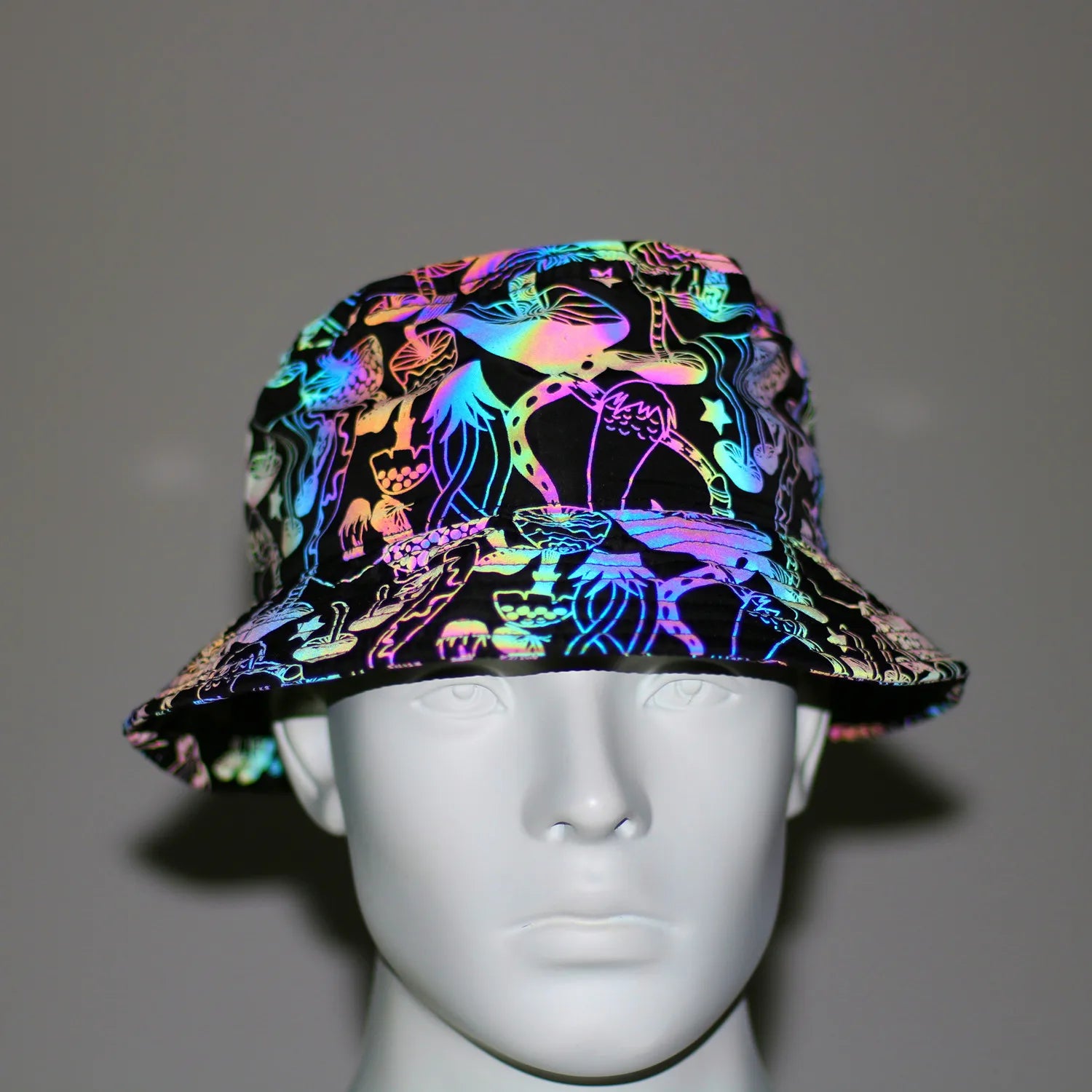 Colorful Reflective Rave Bucket Hat