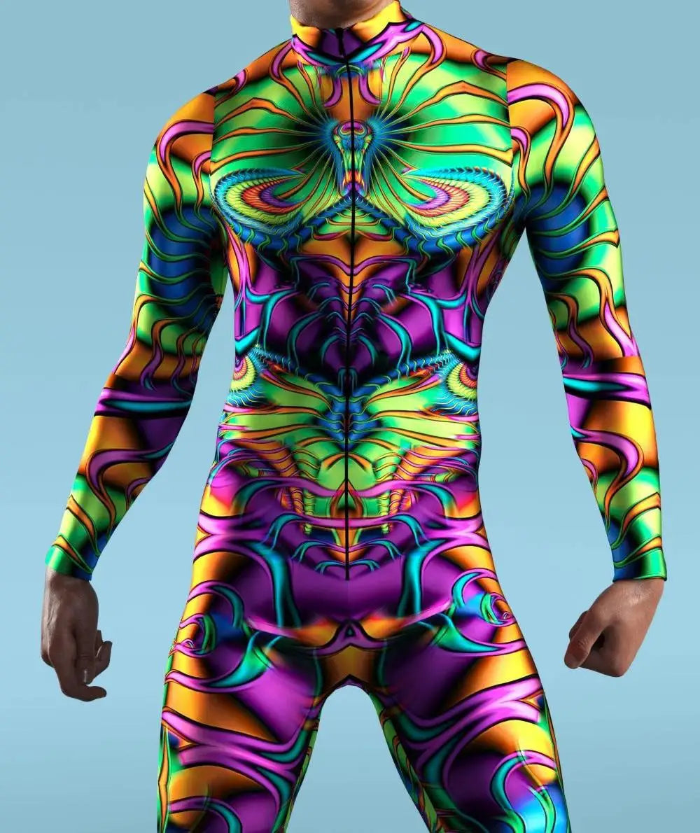 PsyFashion Full-Body Rave Bodysuit Mens