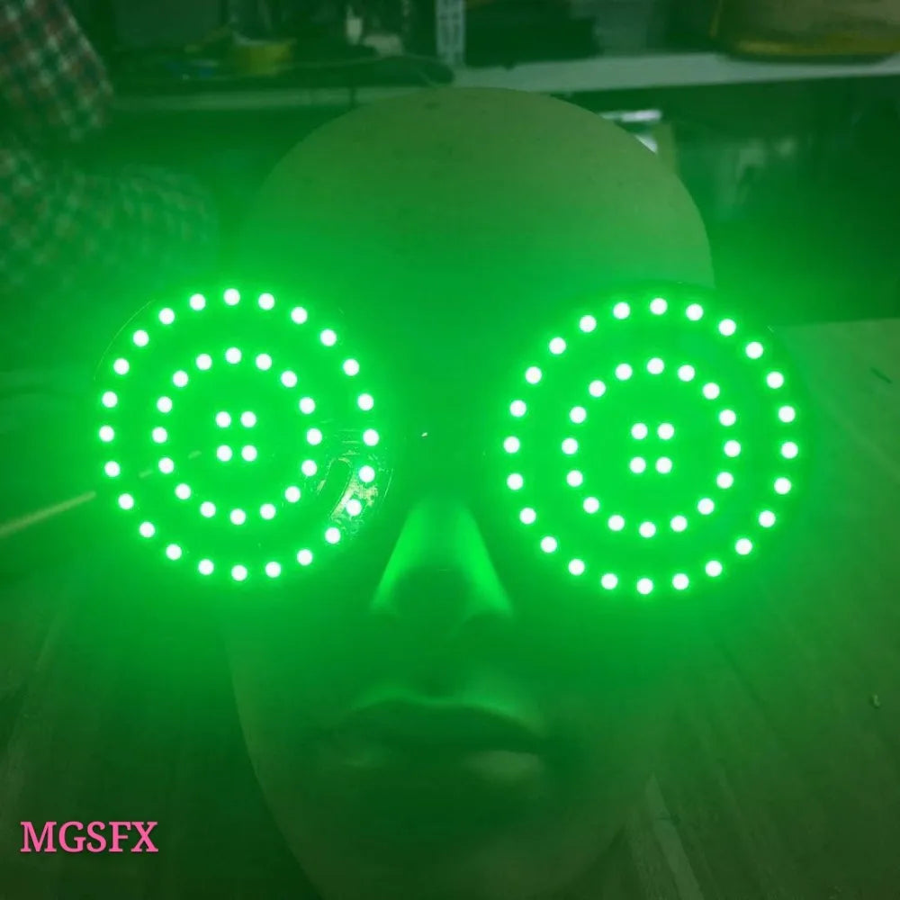 High Grade USB Recharge Rezz Led Light up Goggles